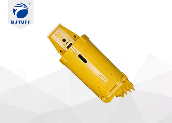 Rotary Drilling Tools Double Cutter Double Bottom Rock Bucket With Bullet  Teeth