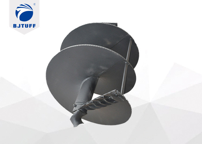 Clay Flat 300mm Drilling Auger Bits With Single Flight Single Spiral