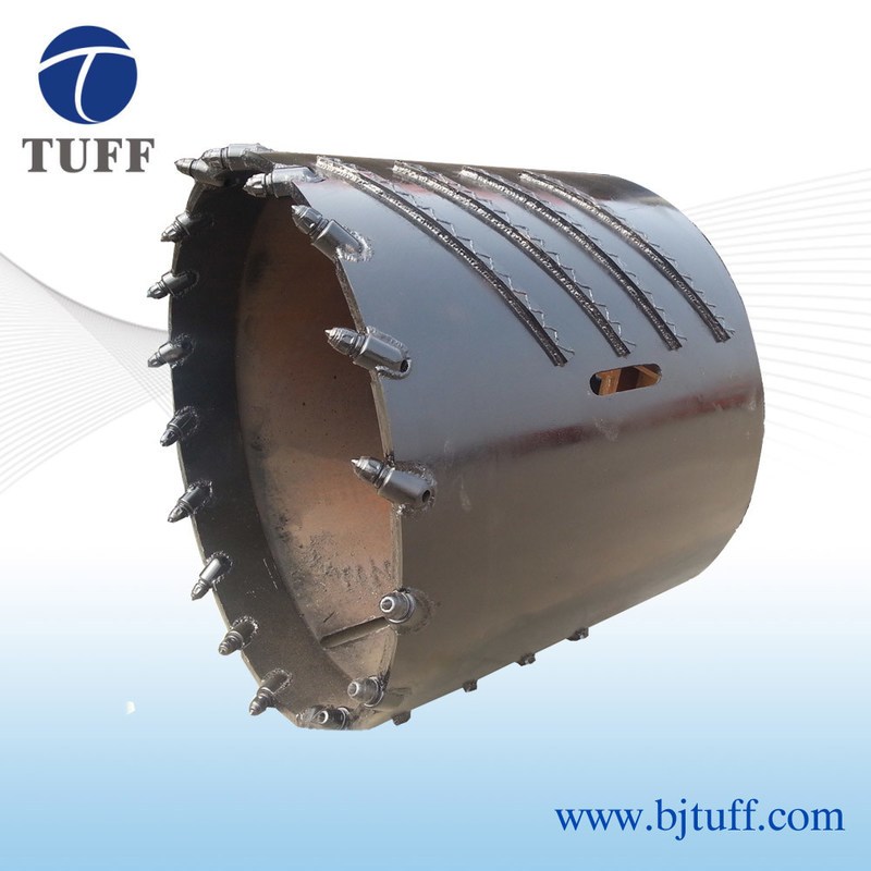 Dia 1050mm Bullet Teeth Core Barrel For Bauer Soilmec Casagrande